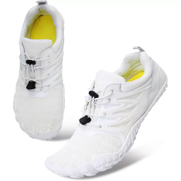 LRUN Barefoot Water Shoes Women Mens Aqua Sock Athletic Hiking Water Sports Shoes for Swim Beach Pool Sand Diving WalkingAwhite
