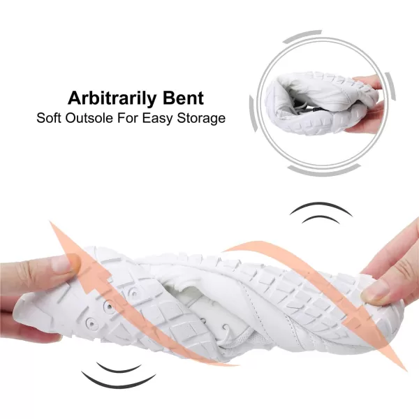 LRUN Barefoot Water Shoes Women Mens Aqua Sock Athletic Hiking Water Sports Shoes for Swim Beach Pool Sand Diving WalkingAwhite