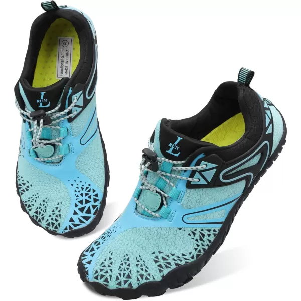 LRUN Barefoot Water Shoes Women Mens Aqua Sock Athletic Hiking Water Sports Shoes for Swim Beach Pool Sand Diving WalkingGblue