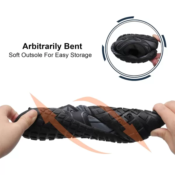 LRUN Barefoot Water Shoes Women Mens Aqua Sock Athletic Hiking Water Sports Shoes for Swim Beach Pool Sand Diving WalkingGgrey