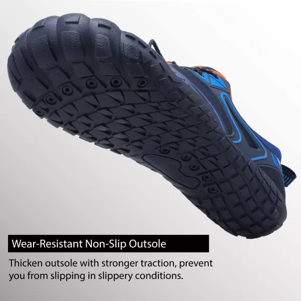 LRUN Barefoot Water Shoes Women Mens Aqua Sock Athletic Hiking Water Sports Shoes for Swim Beach Pool Sand Diving WalkingGnavy