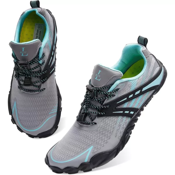 LRUN Barefoot Water Shoes Women Mens Aqua Sock Athletic Hiking Water Sports Shoes for Swim Beach Pool Sand Diving WalkingIgrey