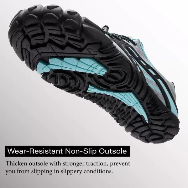 LRUN Barefoot Water Shoes Women Mens Aqua Sock Athletic Hiking Water Sports Shoes for Swim Beach Pool Sand Diving WalkingIgrey
