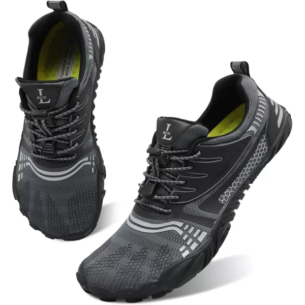 LRUN Barefoot Water Shoes Women Mens Aqua Sock Athletic Hiking Water Sports Shoes for Swim Beach Pool Sand Diving WalkingKgrey