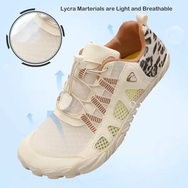 LRUN Barefoot Water Shoes Women Mens Aqua Sock Athletic Hiking Water Sports Shoes for Swim Beach Pool Sand Diving WalkingNbeige