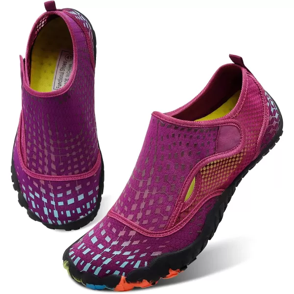 LRUN Barefoot Water Shoes Women Mens Aqua Sock Athletic Hiking Water Sports Shoes for Swim Beach Pool Sand Diving WalkingPpurple