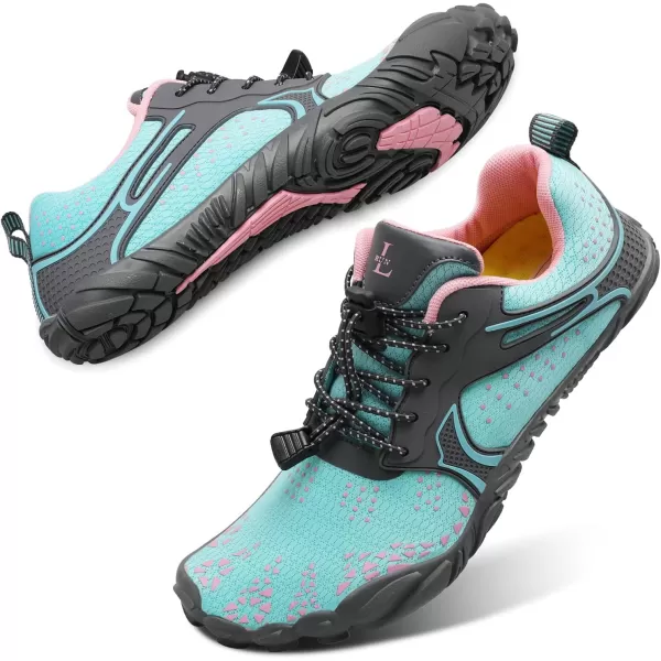 LRUN Barefoot Water Shoes Women Mens Aqua Sock Athletic Hiking Water Sports Shoes for Swim Beach Pool Sand Diving WalkingQblue