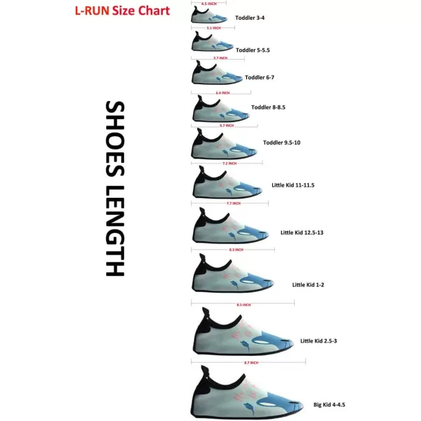 LRUN Kids Water Shoes Childrens Aerobic Shoes Barefoot Beach Pool Swim Shoes RedBlue 885EU 2425