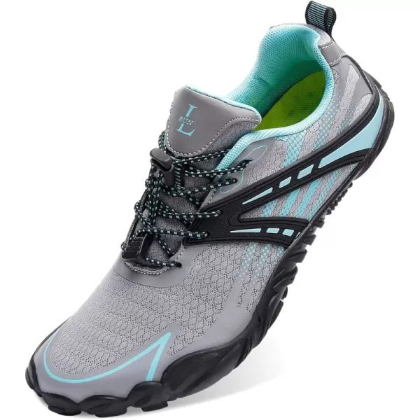 LRUN Barefoot Water Shoes Women Mens Aqua Sock Athletic Hiking Water Sports Shoes for Swim Beach Pool Sand Diving WalkingIgrey