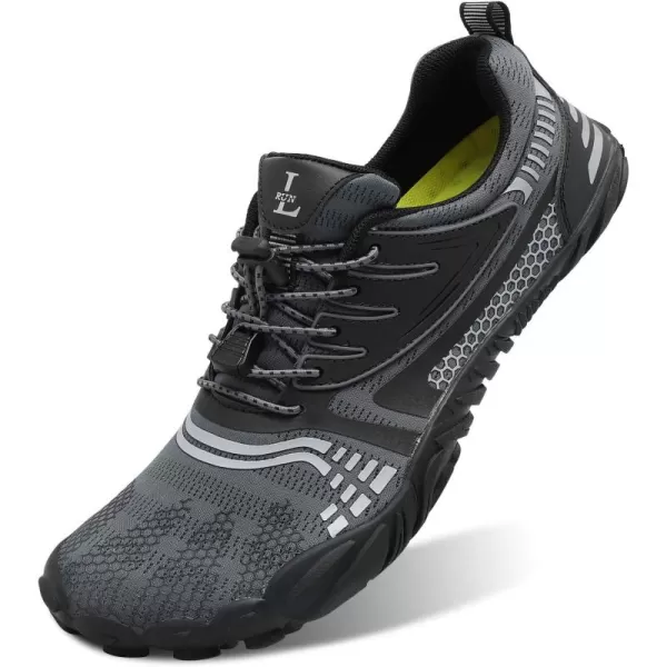 LRUN Barefoot Water Shoes Women Mens Aqua Sock Athletic Hiking Water Sports Shoes for Swim Beach Pool Sand Diving WalkingKgrey