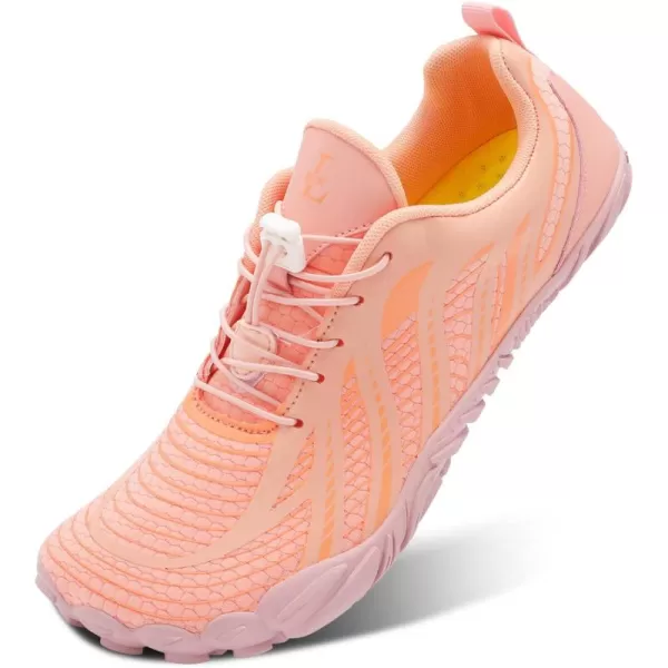 LRUN Barefoot Water Shoes Women Mens Aqua Sock Athletic Hiking Water Sports Shoes for Swim Beach Pool Sand Diving WalkingLpink