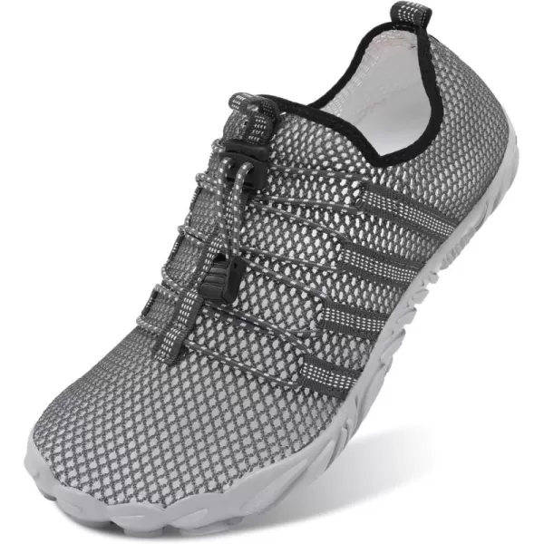 LRUN Barefoot Water Shoes Women Mens Aqua Sock Athletic Hiking Water Sports Shoes for Swim Beach Pool Sand Diving WalkingOdark Grey