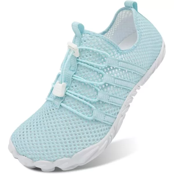 LRUN Barefoot Water Shoes Women Mens Aqua Sock Athletic Hiking Water Sports Shoes for Swim Beach Pool Sand Diving WalkingOlight Blue