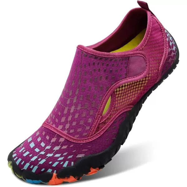 LRUN Barefoot Water Shoes Women Mens Aqua Sock Athletic Hiking Water Sports Shoes for Swim Beach Pool Sand Diving WalkingPpurple