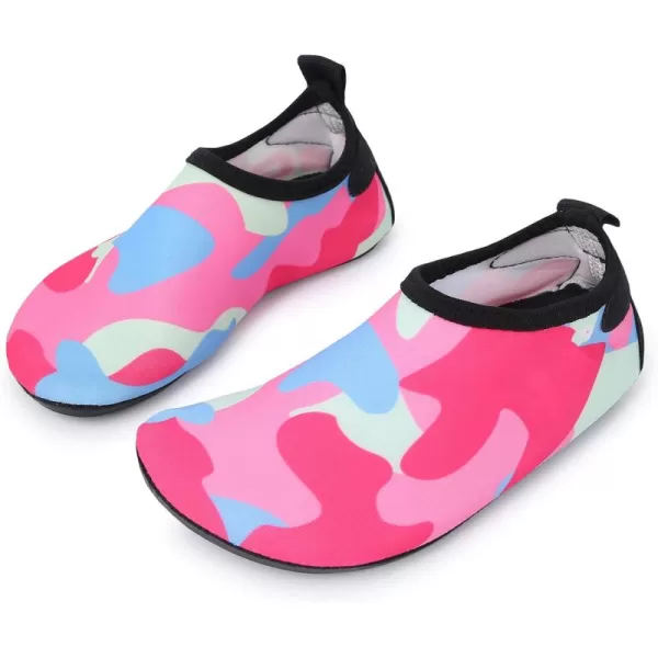 LRUN Kids Water Shoes Childrens Aerobic Shoes Barefoot Beach Pool Swim Shoes RedBlue 885EU 2425