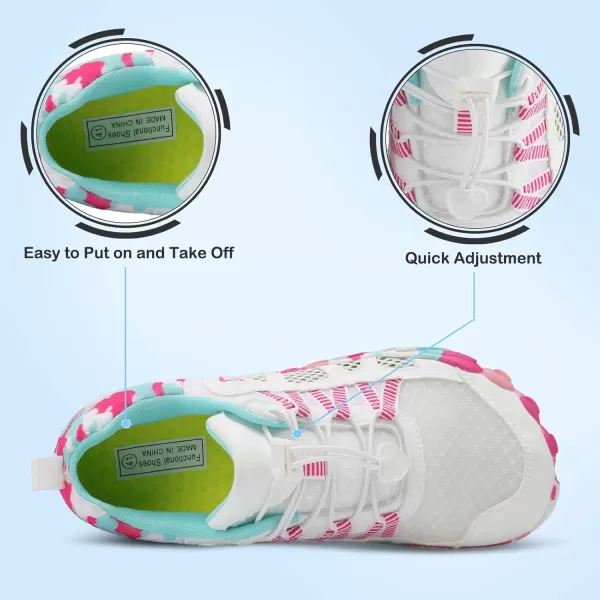 LRUN Barefoot Water Shoes Women Mens Aqua Sock Athletic Hiking Water Sports Shoes for Swim Beach Pool Sand Diving WalkingNwhite Camouflage
