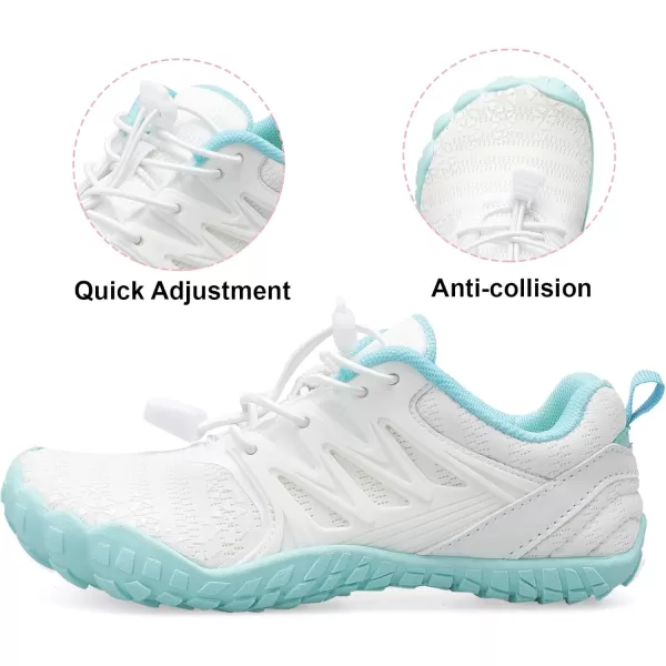 LRUN Kids Water Shoes Boys Girls Barefoot Water Hiking Shoes Indoor Outdoor Quick Dry Athletic Sneaker ShoesWhite