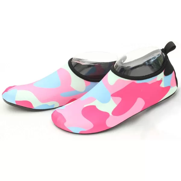 LRUN Kids Water Shoes Childrens Aerobic Shoes Barefoot Beach Pool Swim Shoes RedBlue 885EU 2425