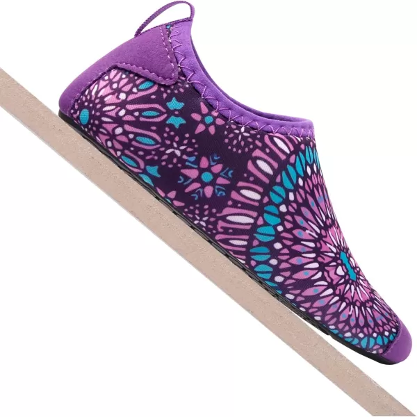 LRUN Toddler Water Shoes Barefoot Aqua Socks Kids Swim Shoes for Beach Pool Surfing YogaTie Dye
