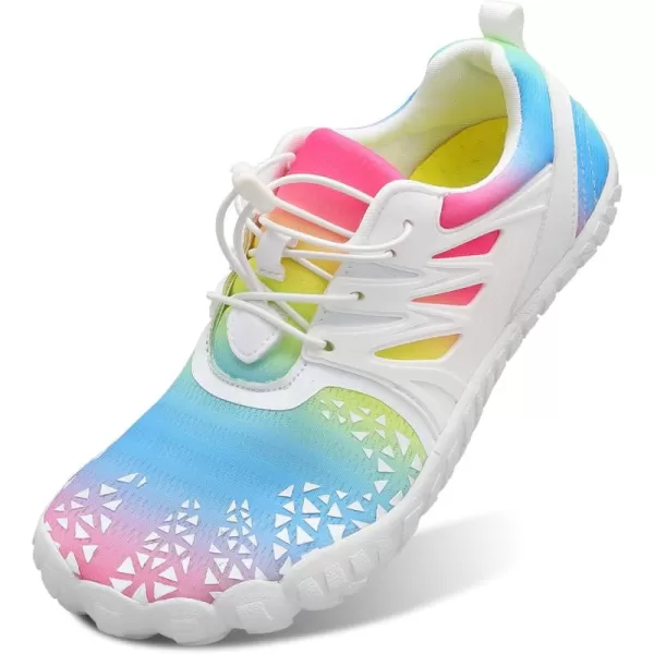 LRUN Barefoot Water Shoes Women Mens Aqua Sock Athletic Hiking Water Sports Shoes for Swim Beach Pool Sand Diving WalkingAwhite Color