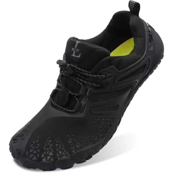 LRUN Barefoot Water Shoes Women Mens Aqua Sock Athletic Hiking Water Sports Shoes for Swim Beach Pool Sand Diving WalkingGblack
