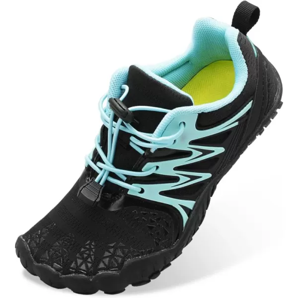 LRUN Kids Water Shoes Boys Girls Barefoot Water Hiking Shoes Indoor Outdoor Quick Dry Athletic Sneaker ShoesBlack Blue