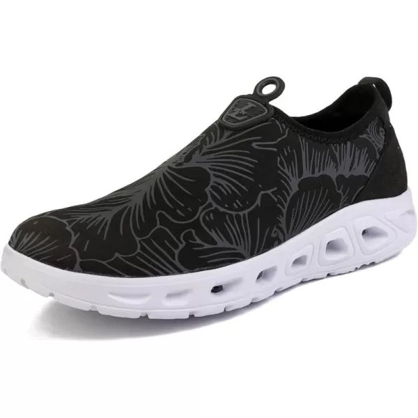 LRUN Womens Water Shoes Quick Drying Aqua Shoes Breathable Black 75 BM US