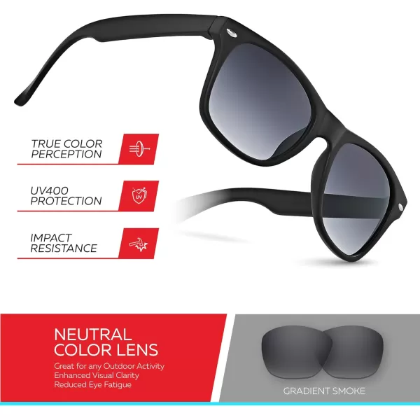 Retro Rewind Kids Sunglasses for Boys Girls Age 312  Shatterproof Rubberized Frame UV400 Toddler Children Sun GlassesBlack