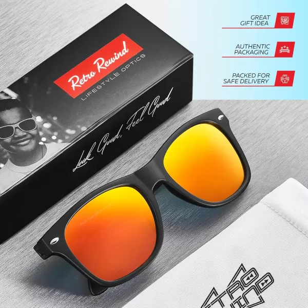 Retro Rewind Kids Sunglasses for Boys Girls Age 312  Shatterproof Rubberized Frame UV400 Toddler Children Sun GlassesBlack  Revo Red
