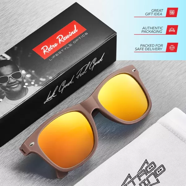 Retro Rewind Kids Sunglasses for Boys Girls Age 312  Shatterproof Rubberized Frame UV400 Toddler Children Sun GlassesTaupe Purple  Revo Orange