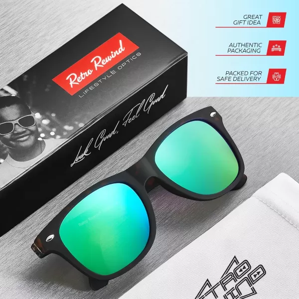 Retro Rewind Kids Sunglasses for Boys Girls Age 312  Shatterproof Rubberized Frame UV400 Toddler Children Sun GlassesTortoise  Revo Green