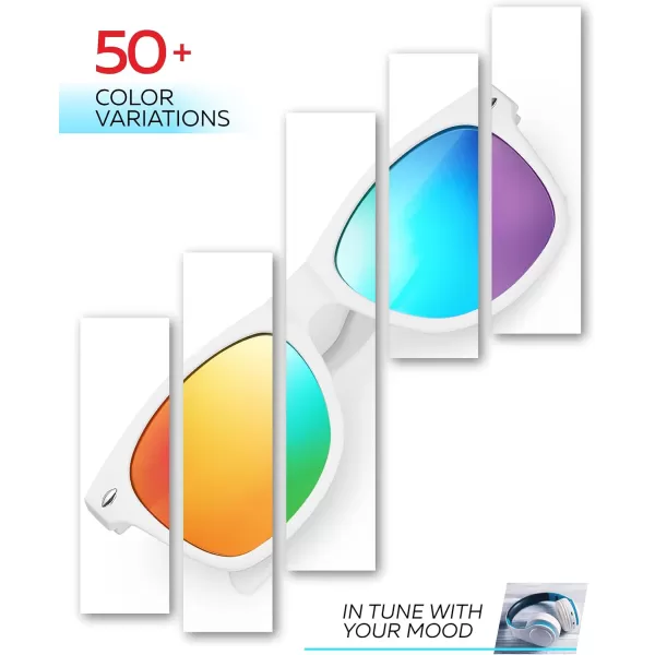 Retro Rewind Kids Sunglasses for Boys Girls Age 312  Shatterproof Rubberized Frame UV400 Toddler Children Sun GlassesWhite  Revo Green