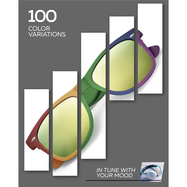 Retro Rewind Polarized Sunglasses for Men and Women  UV Protection Classic Sun GlassesMatte Yellow  Revo Gold