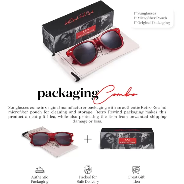 Retro Rewind Translucent Frame Colorful Neon 80s Mirrored Sunglasses for Men WomenTranslucent Red  Smoke