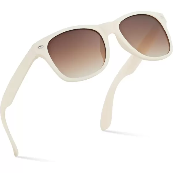 Retro Rewind Kids Sunglasses for Boys Girls Age 312  Shatterproof Rubberized Frame UV400 Toddler Children Sun GlassesBeige