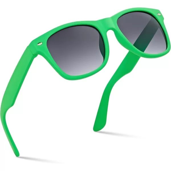 Retro Rewind Kids Sunglasses for Boys Girls Age 312  Shatterproof Rubberized Frame UV400 Toddler Children Sun GlassesGreen