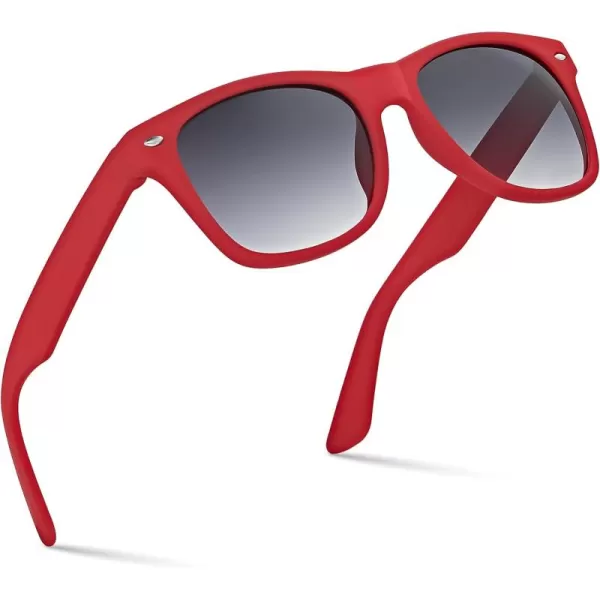 Retro Rewind Kids Sunglasses for Boys Girls Age 312  Shatterproof Rubberized Frame UV400 Toddler Children Sun GlassesRed