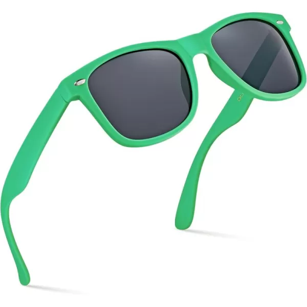 Retro Rewind Polarized Sunglasses for Men and Women  UV Protection Classic Sun GlassesMatte Hunter Green  Smoke