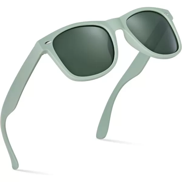 Retro Rewind Polarized Sunglasses for Men and Women  UV Protection Classic Sun GlassesMatte Olive Gray  Green