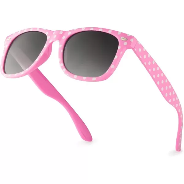 Retro Rewind Polka Dot Vintage Fashion Sunglasses for Women UV400Pink