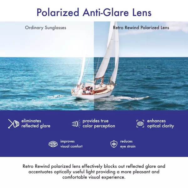 Retro Rewind Classic Polarized Sunglasses for Men Women UV400 Stylish Trendy Unisex Sun Glasses3pack White Smoke  Mirror Ice Blue  Mirror Rose Gold