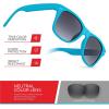 imageRetro Rewind Kids Sunglasses for Boys Girls Age 312  Shatterproof Rubberized Frame UV400 Toddler Children Sun GlassesBlue  Gradient