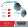 image:imageRetro Rewind Kids Sunglasses for Boys Girls Age 312  Shatterproof UV400 Toddler Children Sun GlassesBaby Blue  Gradient Smoke