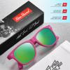 image:imageRetro Rewind Kids Sunglasses for Boys Girls Age 312  Shatterproof UV400 Toddler Children Sun GlassesHot Pink  Green Mirror