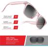 image:imageRetro Rewind Kids Sunglasses for Boys Girls Age 312  Shatterproof UV400 Toddler Children Sun GlassesShiny Glitter Pink  Gradient Smoke