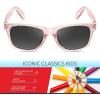image:imageRetro Rewind Kids Sunglasses for Boys Girls Age 312  Shatterproof UV400 Toddler Children Sun GlassesShiny Glitter Pink  Gradient Smoke