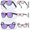 image:imageRetro Rewind Polarized Sunglasses for Men and Women  UV Protection Classic Sun Glasses2pack Mirror Purple  Mirror Rose Gold