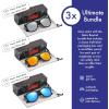 image:imageRetro Rewind Polarized Sunglasses for Men and Women  UV Protection Classic Sun Glasses3pack Black Mirror Silver  Mirror Red  Mirror Ice Blue