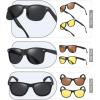 image:imageRetro Rewind Polarized Sunglasses for Men and Women  UV Protection Classic Sun Glasses3pack Black Smoke  Brown  Yellow Night Driving