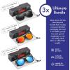 image:imageRetro Rewind Polarized Sunglasses for Men and Women  UV Protection Classic Sun Glasses3pack Black Smoke  Mirror Red  Mirror Ice Blue